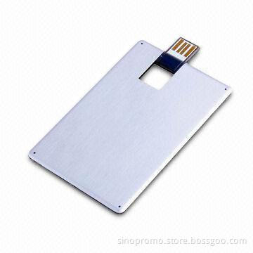 Metal Name Card-shaped USB3.0 Disk with USB3.0/2.0, Up to 32GB Available